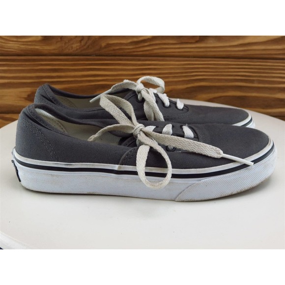 VANS Shoes Sz 13.5 Sneaker‎ Boys Youth Gray Fabric Lace Up Medium - Picture 5 of 11